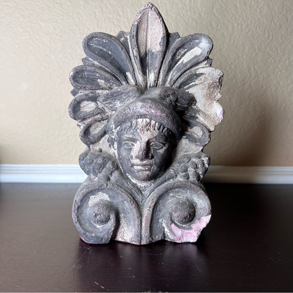 Antique, Late-1800's Greek Antefix Hermes God, Neoclassical Style, Architectural - Picture 2 of 9